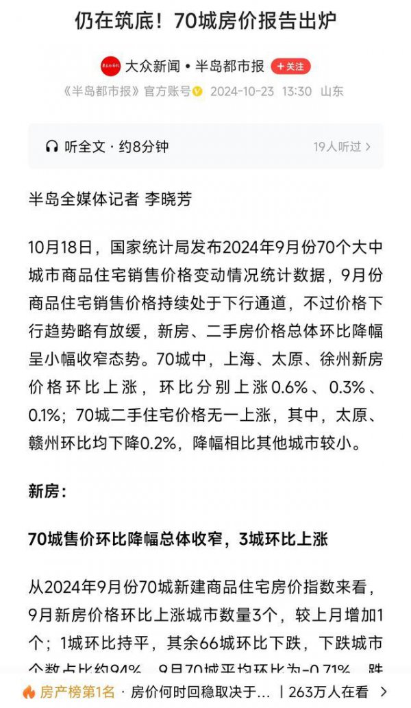 房地产项目这段时辰要点城市的房地产说明还可以