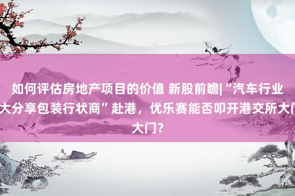 如何评估房地产项目的价值 新股前瞻|“汽车行业最大分享包装行状商”赴港，优乐赛能否叩开港交所大门？