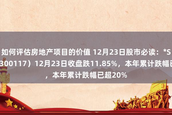 如何评估房地产项目的价值 12月23日股市必读：*ST嘉寓（300117）12月23日收盘跌11.85%，本年累计跌幅已超20%