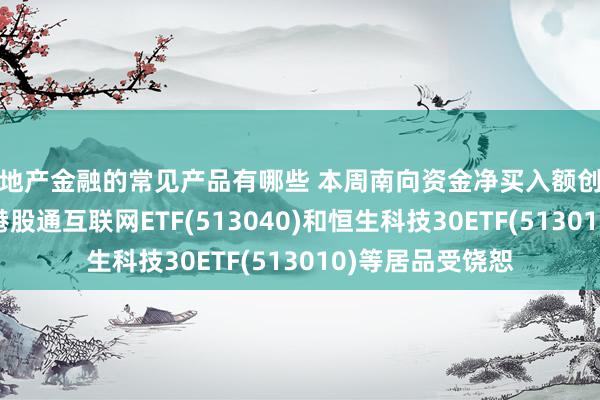 房地产金融的常见产品有哪些 本周南向资金净买入额创近三年单周新高,港股通互联网ETF(513040)和恒生科技30ETF(513010)等居品受饶恕