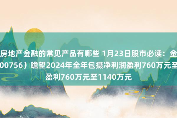 房地产金融的常见产品有哪些 1月23日股市必读：金马游乐（300756）瞻望2024年全年包摄净利润盈利760万元至1140万元