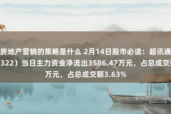 房地产营销的策略是什么 2月14日股市必读：超讯通讯（603322）当日主力资金净流出3586.47万元，占总成交额3.63%